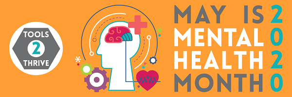 Graphic depicting Mental Health Month 2020